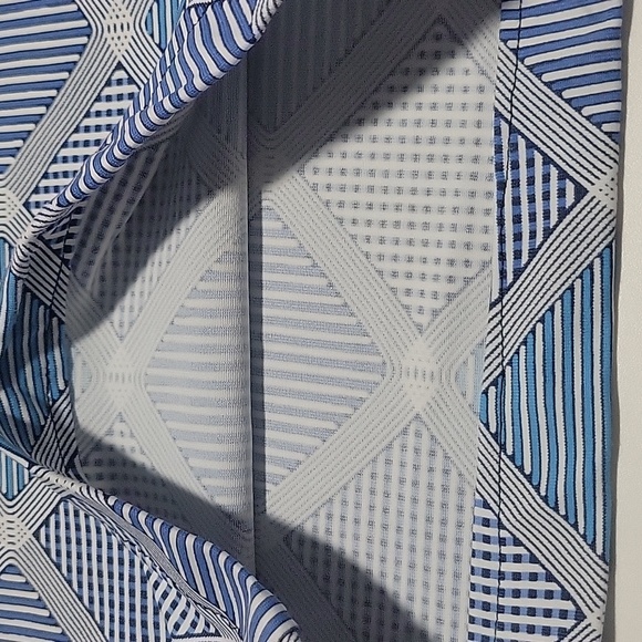 J. McLaughlin Blue Geometric Straight Leg Leggings L - Picture 12 of 13